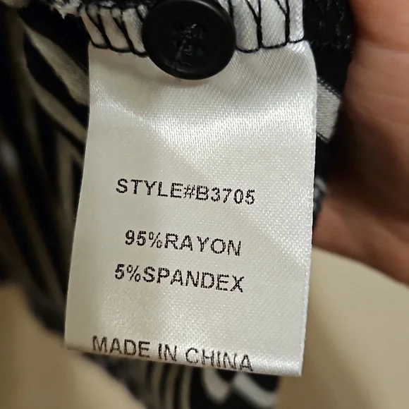 Jodifl Black and Gray stripped button down dress - Picture 6 of 7